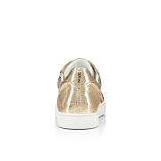 Christian Louboutin Gold Specchio Leather Sneakers - 1230488PL07 - 2