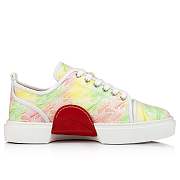 Christian Louboutin Adolon Junior Multicolor Monogrammed CL Canva Low-top Sneakers - 3220992T983 - 4