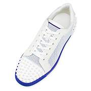 Christian Louboutin Seavaste 2 Blue Leather Funky Mesh and Spikes Low-top Sneakers - 1230188T830 - 2