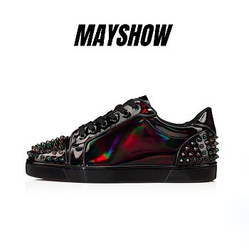 Christian Louboutin Seavaste 2 Black Psychic and Spikes Low-top Sneakers - 3220500B660