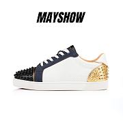 Christian Louboutin Seavaste 2 Multicolor King Fabric and Spikes Low-top Sneakers - 1230189CMA3 - 1