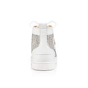 Christian Louboutin Louis White Suede and Strass High-top Sneakers - 3180666WH43 - 5