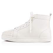 Christian Louboutin Lou Spikes White Leather Sneakers - 11510613047 - 3