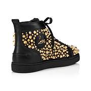 Christian Louboutin Louis Spikes 2022 N Black Leather and Spikes High-top Sneakers - 1230054B652 - 5