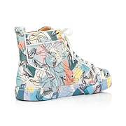 Christian Louboutin Louis Multicolor Leather Shoes It Up Print High-top Sneakers - 1230676M024 - 2