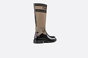 D-Major Boot Taupe and Black Technical Fabric and Black Calfskin - KDI611SCN_S46X - 3