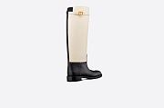 Dior Empreinte Boot Black and White Perforated Calfskin - KCI829VEA_S11X - 5