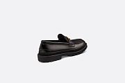 Dior Explorer Loafer Black Smooth Calfskin and CD Diamond Canvas - 3LO126ZSC_H971 - 5