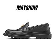 Dior Explorer Loafer Black Smooth Calfskin and CD Diamond Canvas - 3LO126ZSC_H971 - 1