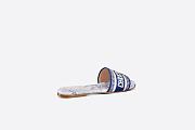 Dway Slide Blue Multicolor Cotton with Rêve d'Infini Embroidery - KCQ209RIY_S60W - 4