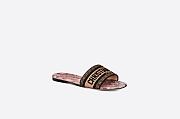 Dway Slide Pink Multicolor Cotton with Dior Jardin Magique Embroidery - KCQ209JMY_S28Z - 3