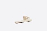 D-Club Slide White Calfskin - KCQ390VEA_S03W - 3