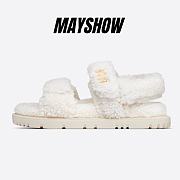 Dioract Sandal White Shearling - KCQ773SPK_S03W - 1