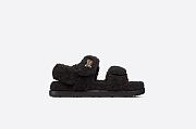 Dioract Sandal Black Shearling - KCQ773SPK_S900 - 2