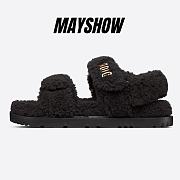 Dioract Sandal Black Shearling - KCQ773SPK_S900 - 1