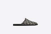 Dior Indior Mule Beige Black Dior Oblique Jacquard - 3SA097ZJU_H961 - 2