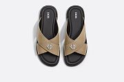 Dior Alias Sandal Beige Grained Calfskin - 3SA125YJK_H700 - 5