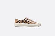 Walk'n'Dior Sneaker Beige Jute Canvas Embroidered with Dior Union Motif - KCK281JUR_S29U - 3