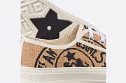 Walk'n'Dior Sneaker Beige Jute Canvas Embroidered with Dior Union Motif - KCK281JUR_S29U - 5