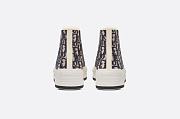 Walk'n'Dior High-Top Platform Sneaker Deep Blue Dior Oblique Embroidered Cotton - KCK382POB_S56B - 5