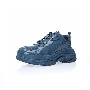 	 Balenciaga Triple S Blue Rubber - 734954W2PAA4000 - 4