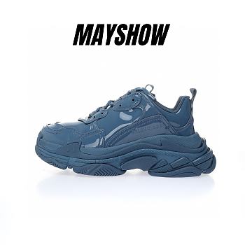 	 Balenciaga Triple S Blue Rubber - 734954W2PAA4000