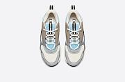 Dior B22 Sneaker White and Blue Technical Mesh and Gray Calfskin - 3SN231YXX_H865 - 2