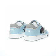 Dior B27 Low Light Blue White and Dior Gray Smooth Calfskin with Beige and Black Dior Oblique Jacquard - 3SN272ZIR_H580 - 5