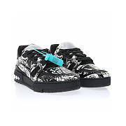 Louis Vuitton Trainer Comic Motifs Black White - 1AB9WY - 4