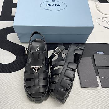 Prada Black Rubber Sandal - 2X3083_3LKK_F0002