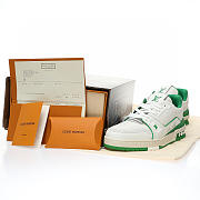 	 Louis Vuitton Trainer Green Signature - 1ABFAS - 2