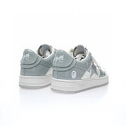 	 A Bathing Ape Bape Sta Patent Leather White Grey (2023)  - 4