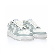 	 A Bathing Ape Bape Sta Patent Leather White Grey (2023)  - 5