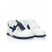 OFF-WHITE Out Of Office OOO Low Tops White White Navy Blue - OMIA189F22LEA0010146 - 3