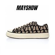 	 Valentino Toile Iconographe Totaloop Low-top in Beige Black - 2Y0S0H02RWC_6ZN - 1