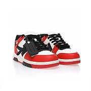 	 OFF-WHITE Out Of Office OOO Low Tops Black White Red - OMIA189S22LEA0012510 / OMIA189S23LEA0012510 - 3