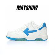 OFF-WHITE Out Of Office OOO Low White Blue - OMIA189F21LEA0020145 / OMIA189F22LEA0020145 - 1