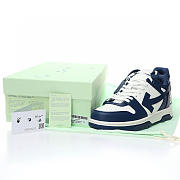 OFF-WHITE Out Of Office OOO Low Tops Dark Blue White - OMIA189S22LEA0010142 - 2