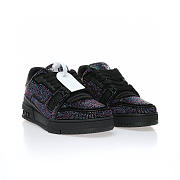 Louis Vuitton LV Trainer Black Crystals - 1A815L - 4