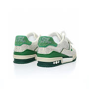 Louis Vuitton LV Trainer Green Crystals - 1AARLE - 3