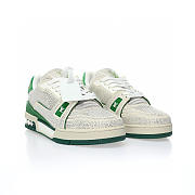 Louis Vuitton LV Trainer Green Crystals - 1AARLE - 2