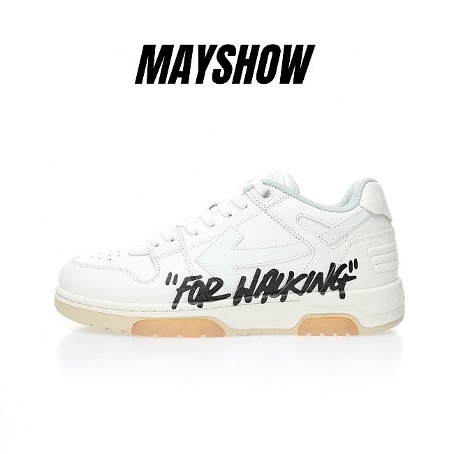 OFF-WHITE Out Of Office OOO Low Tops For Walking White Black - OMIA189R21LEA0020101 - 1