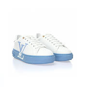 Louis Vuitton Time Out Logo Print White Light Blue - 1A8MZB - 4