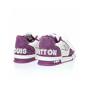 	 Louis Vuitton Trainer Denim Purple Signature - 1ABLXF - 5