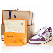 	 Louis Vuitton Trainer Denim Purple Signature - 1ABLXF - 2