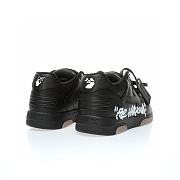 OFF-WHITE Out Of Office OOO For Walking Low Tops Black White - OMIA189C99LEA0021001 - 5