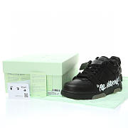 OFF-WHITE Out Of Office OOO For Walking Low Tops Black White - OMIA189C99LEA0021001 - 4