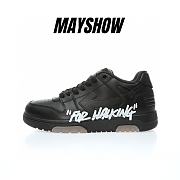 OFF-WHITE Out Of Office OOO For Walking Low Tops Black White - OMIA189C99LEA0021001 - 1