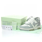 OFF-WHITE Out Of Office OOO Low Tops Grey White - OMIA189S22LEA0010109 - 5