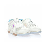 OFF-WHITE Out Of Office OOO Low Tops White Iridescent Blue - OMIA189F21LEA0030181 - 4